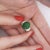 Contemporary Certified 5.80 Carat Natural Jadeite Jade and Baguette Diamond Platinum Ring For Sale - Image 3 of 7