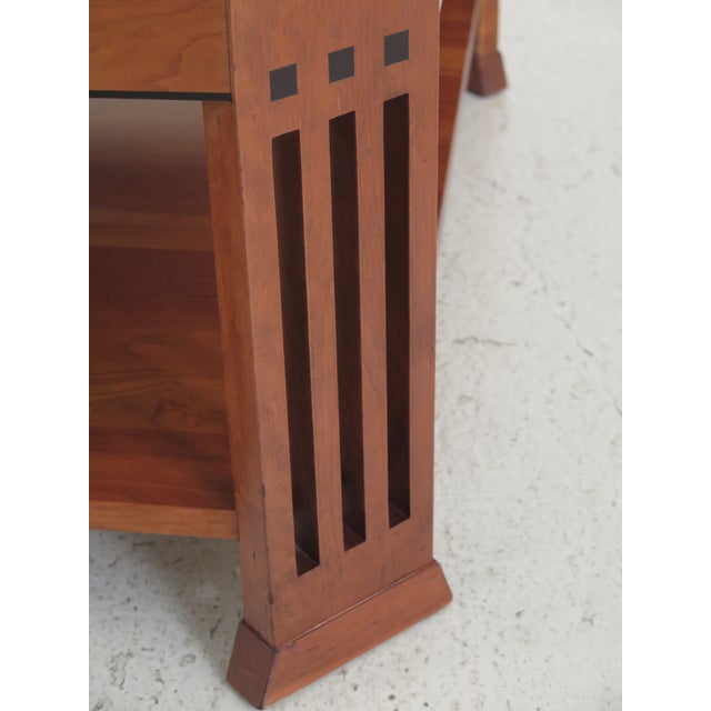 Traditional Stickley Granite Top Cherry Coffee Table ...