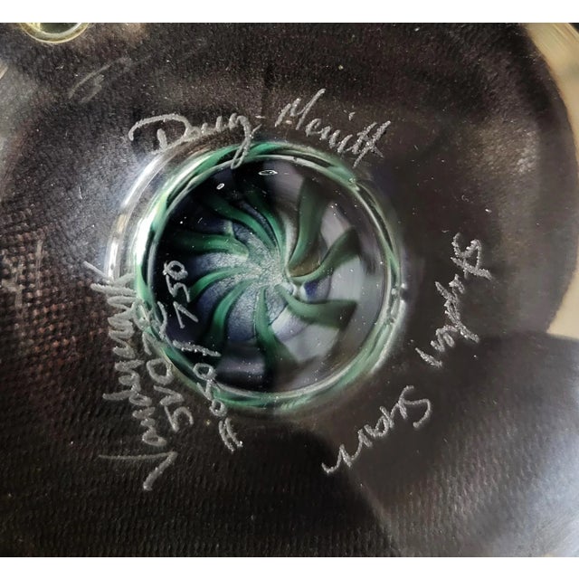 Vintage American Art Glass Vase by Vandermark - Merritt & Stephen Smarr For Sale - Image 13 of 13