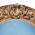Antique Victorian Gold Gilded Oval Frame — Convex Bubble Glass Portrait Frame For Sale - Image 11 of 12