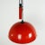 Red Mid-Century Italian Metal and Brass Counterweight Pendant Lamp, 1960s For Sale - Image 8 of 12