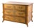 Antique French Provincial Walnut Commode Inlaid 3 Drawer Chest Late 18th C For Sale