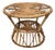 Vintage Italian Bamboo Rattan Accent Table by Tito Agnoli, 1960s For Sale