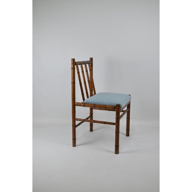 Wooden Chair in Faux Bamboo, France, 1970s For Sale - Image 12 of 16