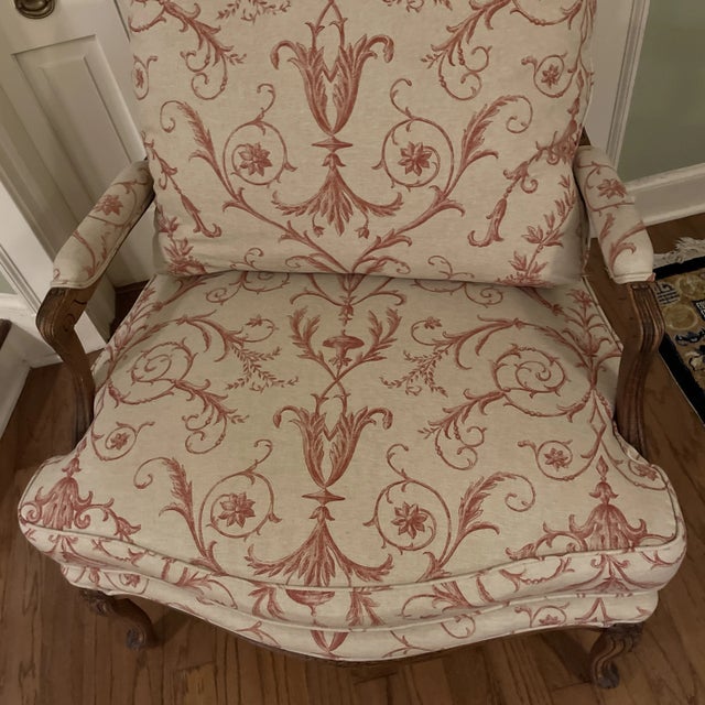 Early 21st Century Louis XV Style Bergere Chairs - Two Available For Sale - Image 5 of 6