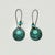 Mexican 1990s Vintage Southwestern Mexican Boho Chic Faux Turquoise & Verdigris Metal Dangle Earrings - A Pair For Sale - Image 3 of 8