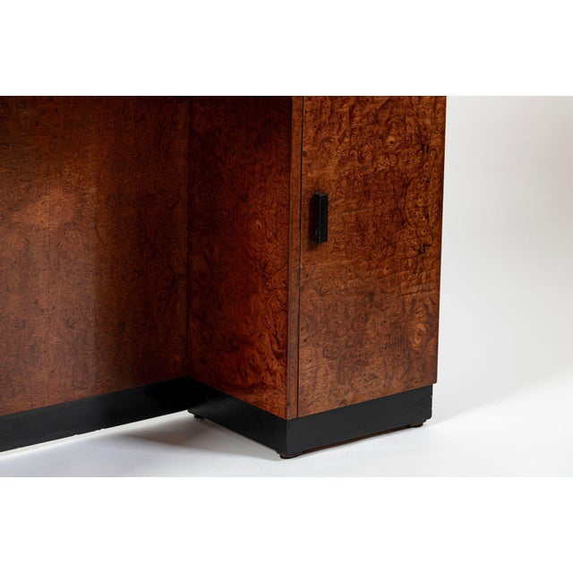 American Art Deco Birdseye Maple Vanity Cabinet or Dressing Table, Circa 1930 For Sale - Image 14 of 18