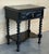 1900 - 1909 1900-1909 Dark Walnut Carved Spanish Nightstands With Solomonic Legs and Low Shelve For Sale - Image 5 of 15