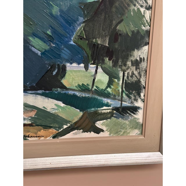 Gustav‑Adolf Johansson, Abstract Forest, 1960s, Oil on Canvas, Framed For Sale - Image 13 of 15