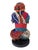 Superb vintage African Namji twin fertility dolls adorned with multiple layers of trade glass beads leather strips ;and...