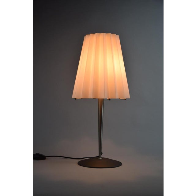 Pink Pleaded Murano Glass Table Lamp, 1999 For Sale - Image 4 of 12