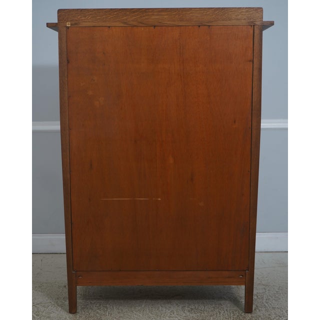 Stickley Mission Oak 8 Drawer High Chest For Sale - Image 13 of 16