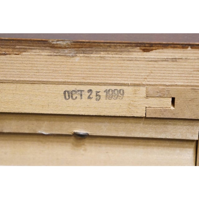 American Drew Solid Cherry Traditional Style 32" Serpentine Front Three Drawer Nightstand 601-420 For Sale - Image 13 of 14