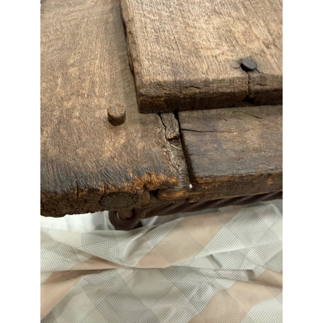 1980s Rustic One of a Kind Large Coffee Table For Sale - Image 4 of 11