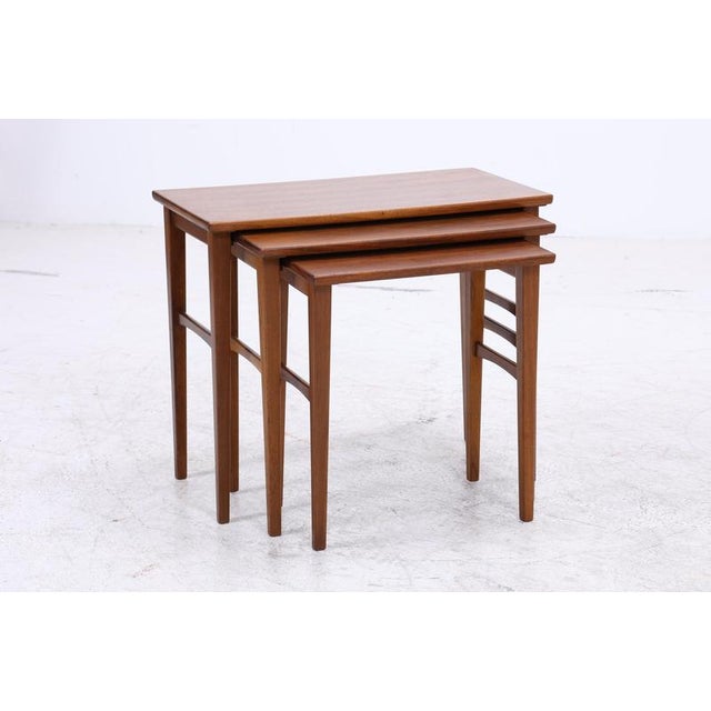 Mid-Century Nesting Tables, Set of 3 For Sale - Image 3 of 13