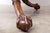 Late 20th Century Vintage Maitland Smith Carved Mahogany Center Hall Tabl For Sale - Image 5 of 8