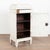 Lovely Swedish Gustavian style pine painted cabinet standing on fluted tapered feet, just under 4' tall. Traditional...