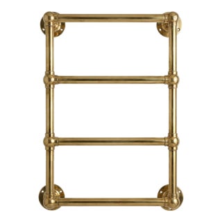 Sterlingham Co. Classic Collection Unlacquered Brass Towel Warmer For Sale