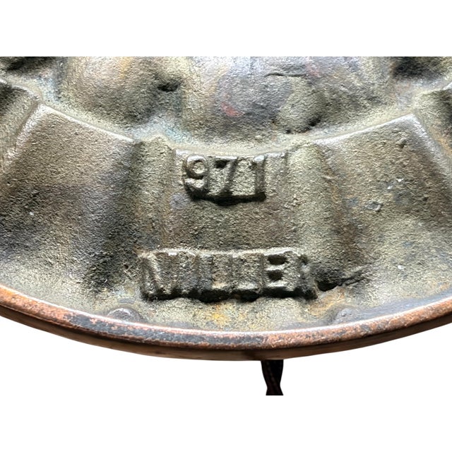 Antique 1910s Edward Miller Table Lamp With Original Copper Finish, 1920s Orange and Gold Mica Shade With Rewired Pullchain Socket For Sale - Image 18 of 18
