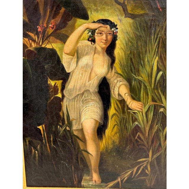 19th-Century Romantic Continental School Painting, Undine / Ondine (Water Nymph) For Sale - Image 12 of 18