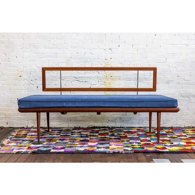 1950s Danish Peter Hvidt Teak Minerva Daybed For Sale - Image 9 of 10