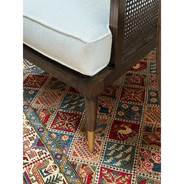 Brass Michael Thomas Kirkwood Accent Chairs, Pair For Sale - Image 8 of 12