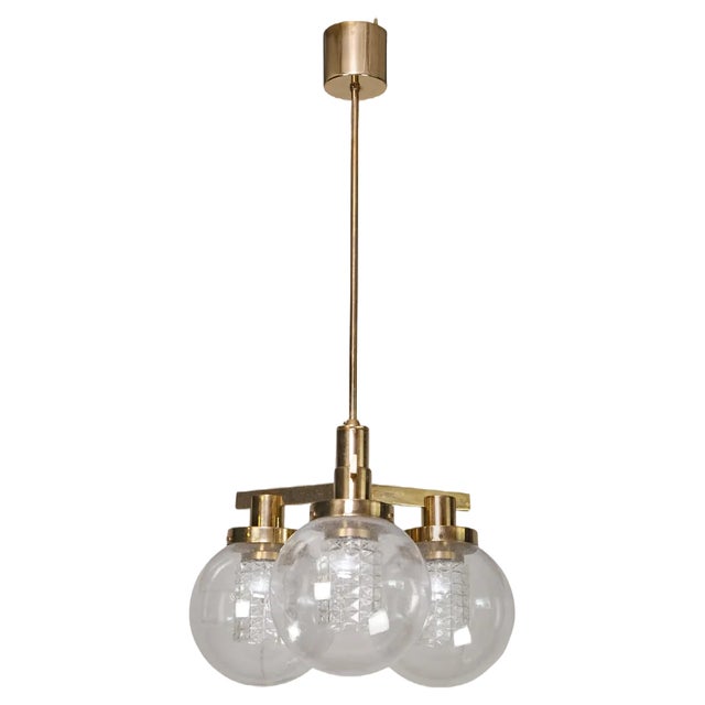 Vintage Brass Pendant by Hans-Agne Jakobsson, 1960s For Sale