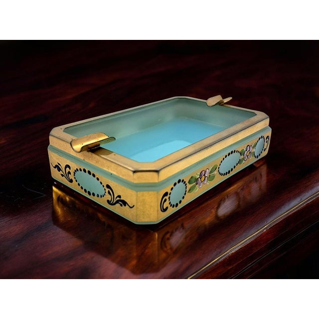 Opal Murano Glass Ashtray from Manifattura di Murano, 1970s For Sale - Image 10 of 11