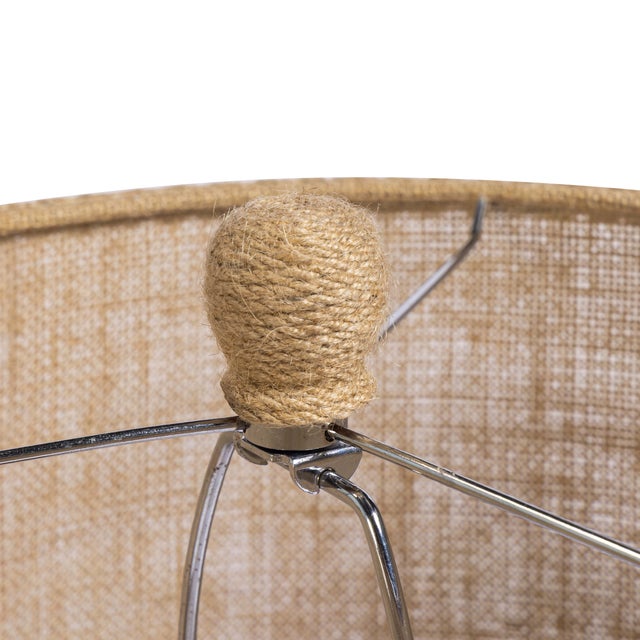 2020s Baha Natural Bamboo Jute Table Lamp For Sale - Image 5 of 7