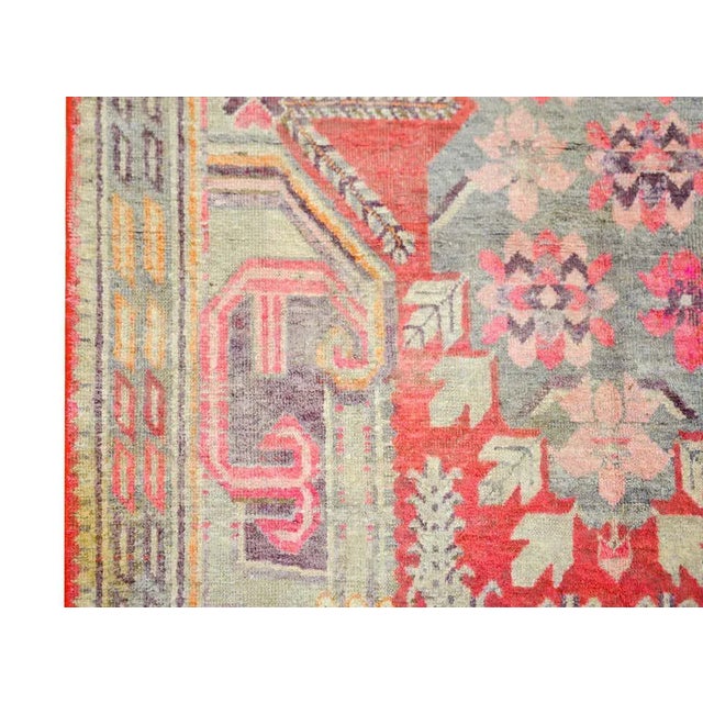 Early 20th Century Central Asian Khotan Rug For Sale In Chicago - Image 6 of 13
