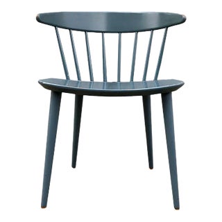 Petrol Blue J104 Chair by Jørgen Bækmark for FDB, 1967 For Sale