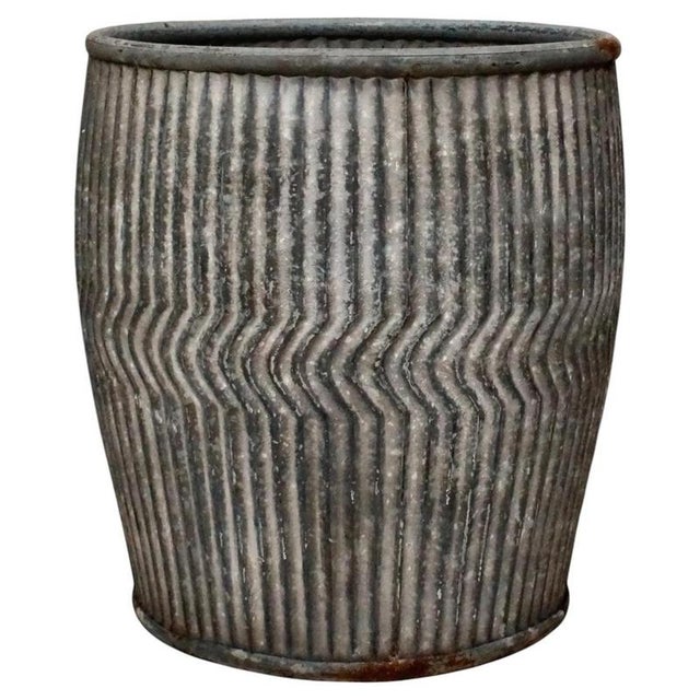 Vintage Galvanised Steel Dolly Tub, 1940 For Sale - Image 9 of 9