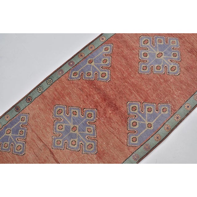 Vintage Anatolian Kurdish Wool Runner For Sale - Image 4 of 10