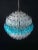 Blue & Transparent Murano Glass Spherical Chandelier, 1981 For Sale - Image 10 of 13
