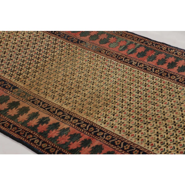 Rug & Kilim Antique Persian Runner Rug, Gold With All Over Floral Pattern - Rug & Kilim For Sale - Image 4 of 8