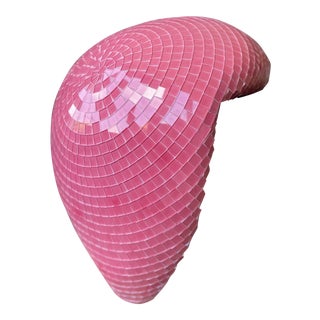 Contemporary Pink Mosaic Melted Disco Ball Sculpture For Sale