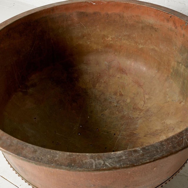 19th Century French Industrial Copper Cheese Pan For Sale - Image 4 of 4