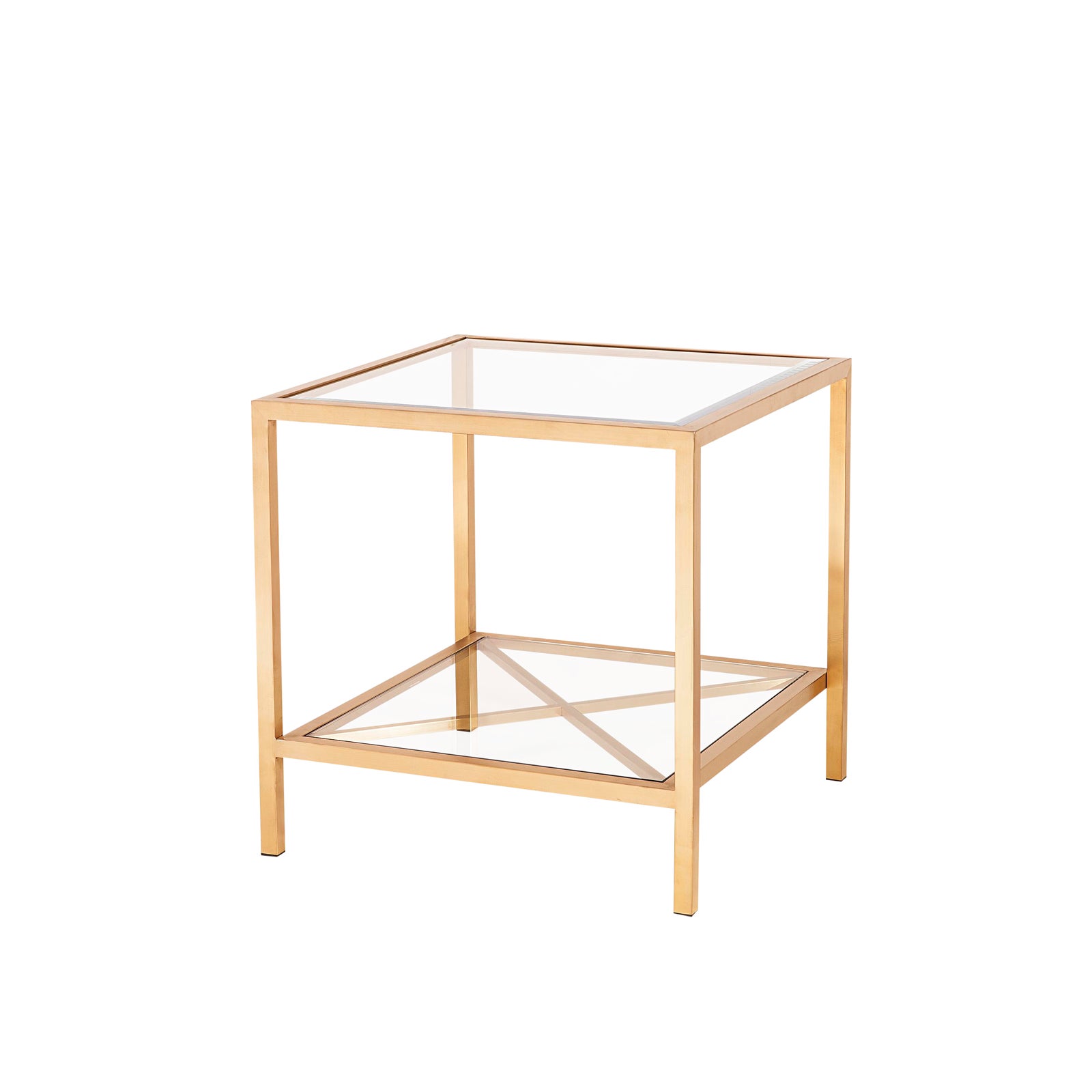 Blink Home Antique Gold End Table Chairish