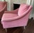 Bassett Furniture Pair of Vintage Bassett Soft Pink Velvet Club Chairs For Sale - Image 4 of 15