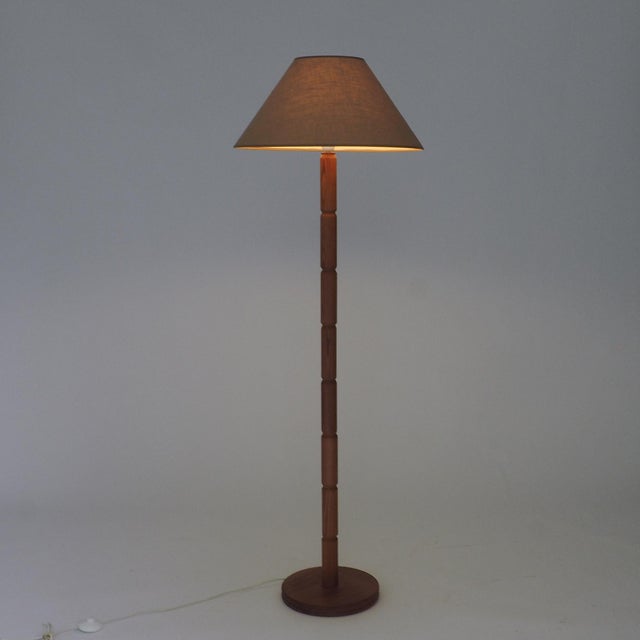 Mid-Century Wooden Floor Lamp from Aneta Växjö, 1960s For Sale - Image 4 of 18