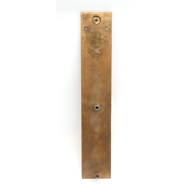 Modern 14.5 In. Polished Brass Commercial Door Pull For Sale - Image 4 of 4