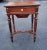 A sophisticated 19th Century William and Mary style Mahogany Two-Drawer Sewing Table or Side Table in great antique...