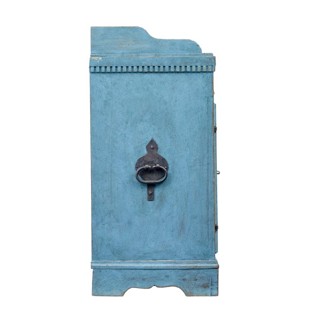 Rustic Small Swedish Hand-Painted Dresser Base, 1860 For Sale - Image 3 of 9