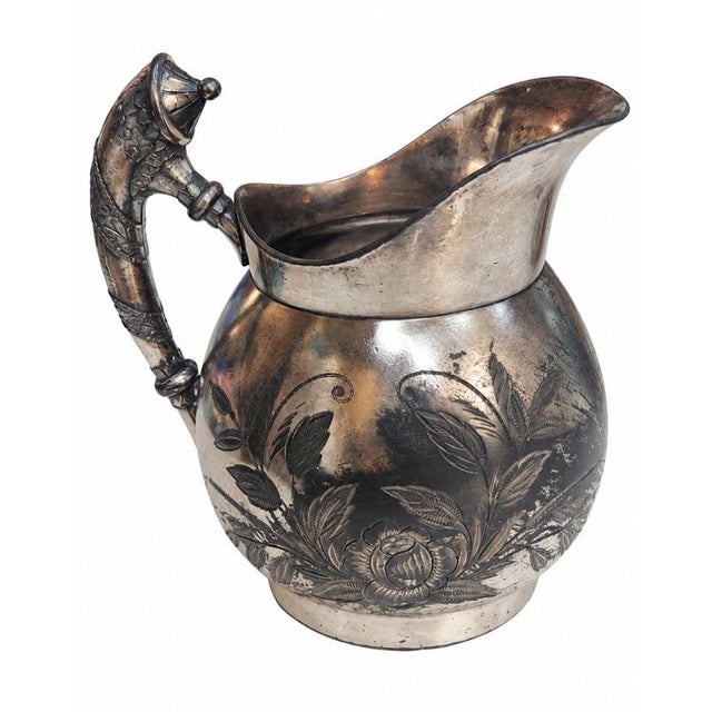 Late 19th Century Antique Victorian Silverplate Tea Set - 4 Pieces For Sale - Image 5 of 10