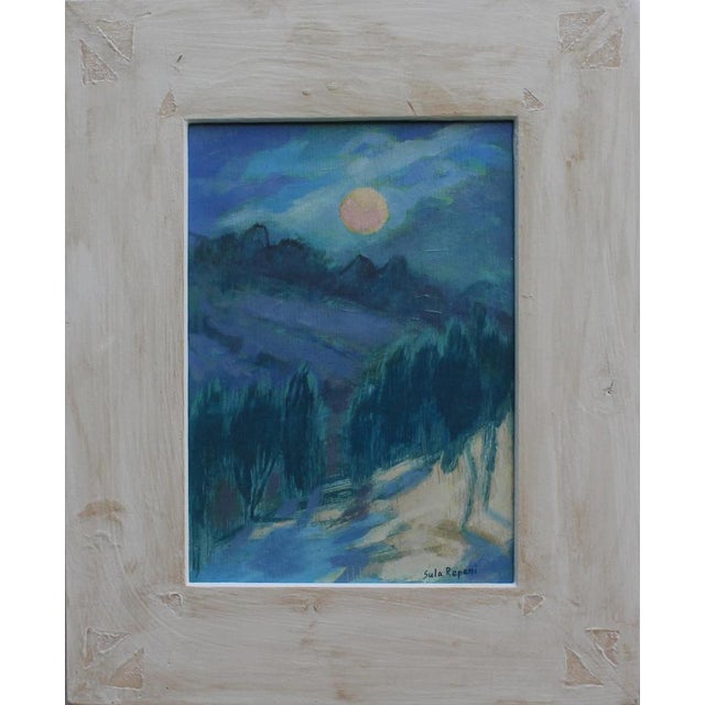 Sula Repani, Full Moon, 2022, Oil on Wood Panel For Sale - Image 11 of 11