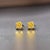Metal Natural Sapphire Stud Earrings 14k Yellow Gold 1.7 TCW Certified For Sale - Image 7 of 14
