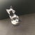 Glass Signed Steuben Clear Crystal Seated Fox Figurine by Lloyd Atkins For Sale - Image 7 of 9