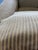 Vintage Stickley Fine Upholstery Club Arm Chair in Neutral Striped Fabric For Sale - Image 13 of 14