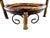 Vintage Tortoiseshell Rattan & Wrought Iron Round Tray Stand For Sale - Image 11 of 12