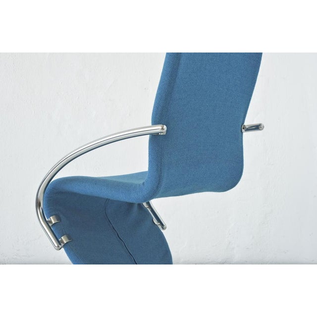 Blue 1-2-3 Series Highback Chair by V. Panton, 1973 For Sale - Image 8 of 14